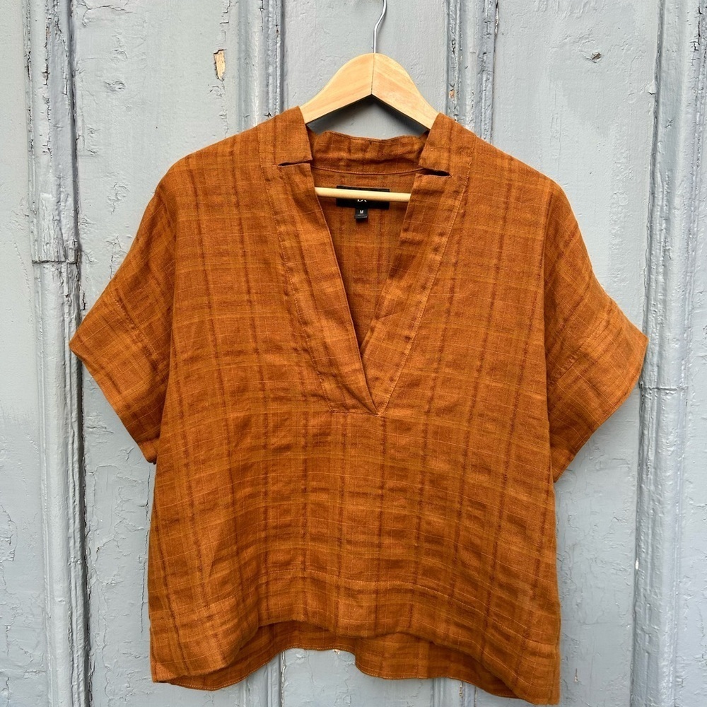 Banana Republic Laurel Linen-Cotton Top, M - Picture 2 of 9